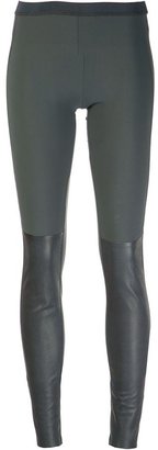 Ilaria Nistri leather panel leggings