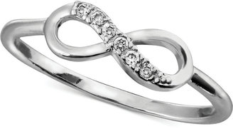 City by City Silver-Tone Cubic Zirconia Infinity Ring (1 ct. t.w.)