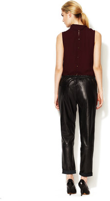Twelfth St. By Cynthia Vincent Leather Drawstring Pant