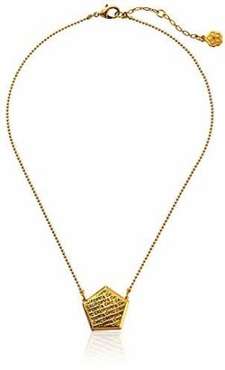 Trina Turk The Visionary -Plated Pentagon Pendant Necklace