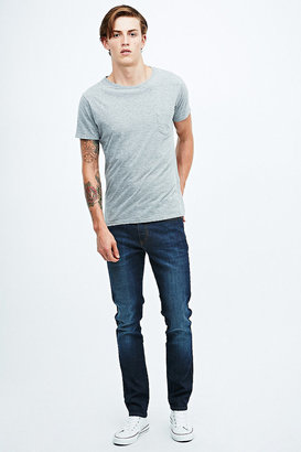 Indigo & Maine Jimmy Slim Jeans in Mid Blue