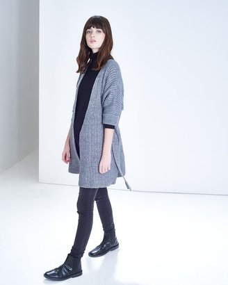 Great Plains Grey Long Belted Cardigan
