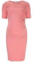 Dorothy Perkins Womens Maternity Coral lace bodycon dress- Coral