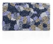 Alice + Olivia Beaded Camouflage Clutch