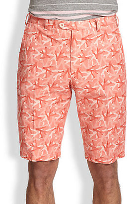 ISAIA Coral Camo Shorts