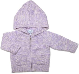 Baby CZ Cashmere Chunky Hoodie in Lavender & Cream