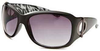 Kenneth Cole Reaction Women's Rectangle Black Sunglasses