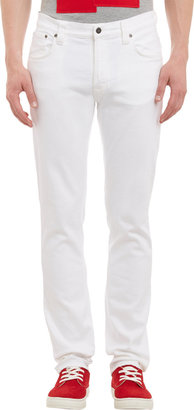 Nudie Jeans Five-Pocket "Thin Finn" Jeans - WHITE