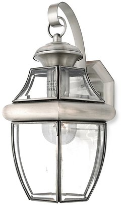 Quoizel Newbury 1-Light Outdoor Wall Fixture With Pewter Finish