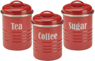 Typhoon Vintage Coffee, Tea & Sugar Canister Set (Set of 3)