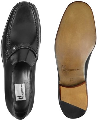 Moreschi Berna - Buckle Black Loafer Shoes