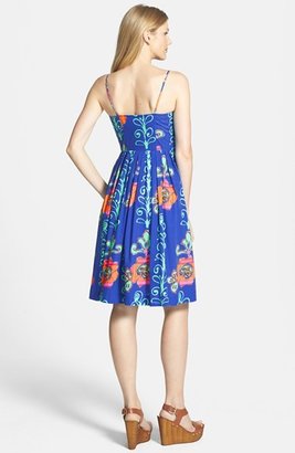 Plenty by Tracy Reese 'Kirby' Print Stretch Cotton Fit & Flare Dress (Regular & Petite)