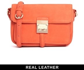 French Connection Colville Leather Crossbody Bag
