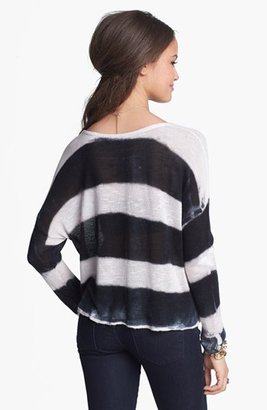 Truehitt Stripe Crop Sweater (Juniors)