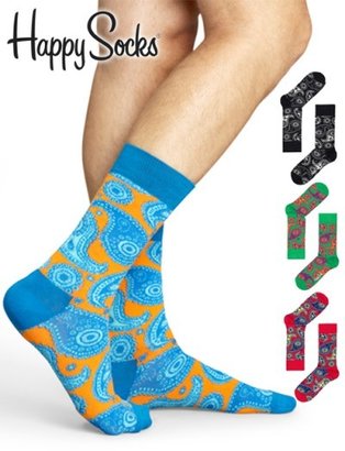 Happy Socks Men's Paisley Socks