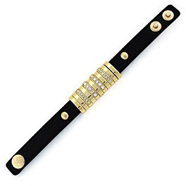 Jessica Simpson Mesa Verde Black and Goldtone Bracelet