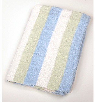 Carter's Blue Striped Chenille Blanket