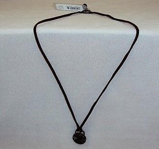 GUESS Necklace ~ GUESS? Branded, Leather Cord w/Phoenix Pendant #5410010