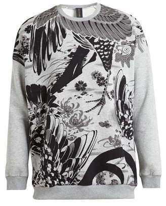 Miharayasuhiro Rooster and Garden Printed Sweatshirt