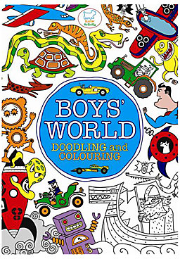 Baker & Taylor Boys' World Doodling And Colouring Book