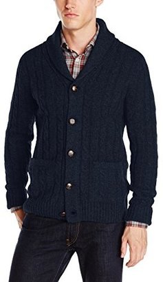 Gant Men's Lambswool Cable-Knit Shawl Cardigan Sweater