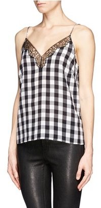 Nobrand 'Eve' silk check lace top