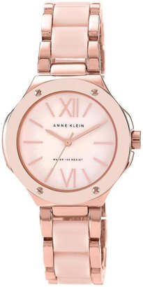 Anne Klein Pink Blush Plastic Bracelet Ladies Watch