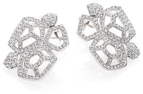 Adriana Orsini Roxy Pavé Crystal Cluster Button Earrings