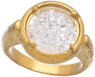 Catherine Weitzman Gold Mini Glass Branch Ring