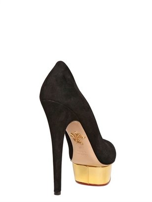 Charlotte Olympia 150mm Dolly Suede Pumps