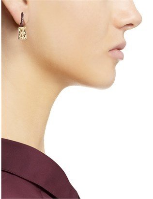Armenta Gold Diamond Tapestry Earrings