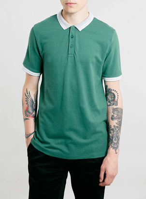 Topman GREEN BARLOW POLO Shirt