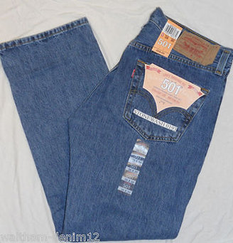 Levi's Original Levis 501 Button Fly Men Jeans 0193 Stonewash