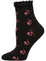 Dorothy Perkins Black floral lace top socks