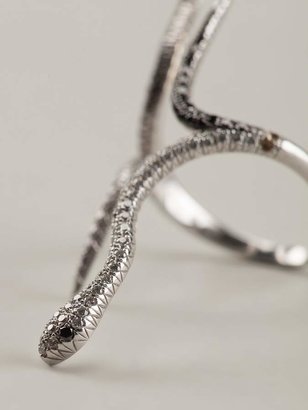 Elise Dray diamond pavé siamoise snake ring