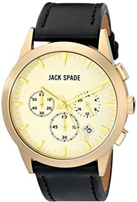 Jack Spade Men's WURU0196 Analog Display Japanese Quartz Black Watch