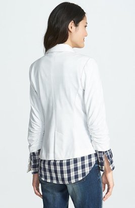 Olivia Moon Ruched Sleeve Jacket (Regular & Petite) (Online Only)