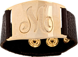 Lisa Stewart Serenity Bracelet with Engraved Goldtone Intitial