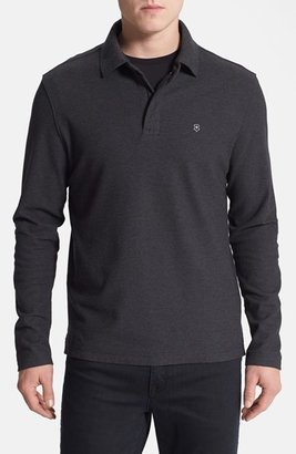 Swiss Army 566 Victorinox Swiss Army® Tailored Fit Long Sleeve Zip Polo (Online Only)