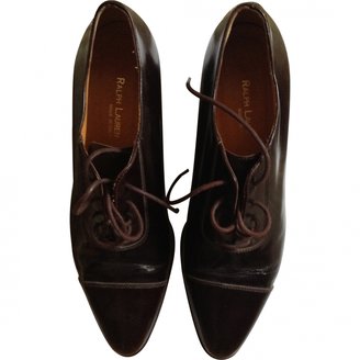 Ralph Lauren COLLECTION Burgundy Leather Lace ups