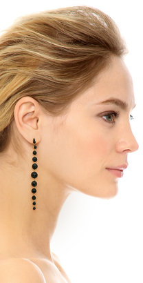 Noir Linear Drop Earrings