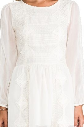 Free People Leigh Long Sleeve Lace Dress