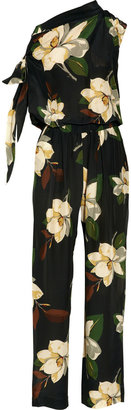 Vivienne Westwood Gaia magnolia-print crepe de chine jumpsuit