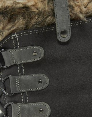 Sorel Joan of Arctic Brown Faux Fur Cuffed Boots