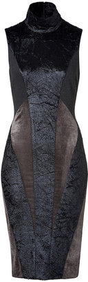 Donna Karan New York Colorblock Patchwork Sheath in Black