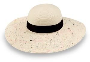 Eugenia Kim Honey Splatter Paint Wide-Brim Hat