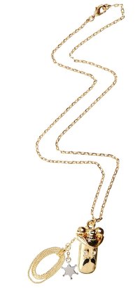 Swarovski Giles Deacon Libertine By Giles Deacon Gold Plated And Crystal Sheriff Necklace