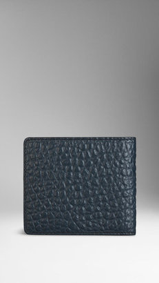 Burberry Signature Grain Leather Folding Wallet