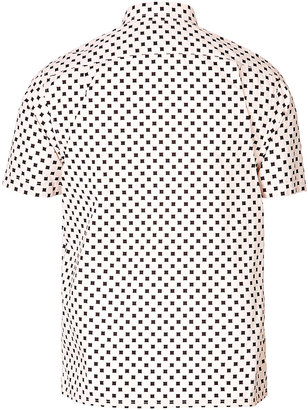 Marc by Marc Jacobs Cotton Print Short Sleeve Shirt