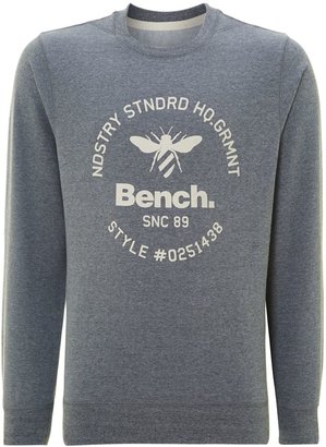 Bench Men's Bee logo crew neck sweatshirt